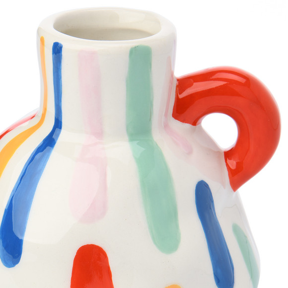 My Home Vase mit bunten Streifen