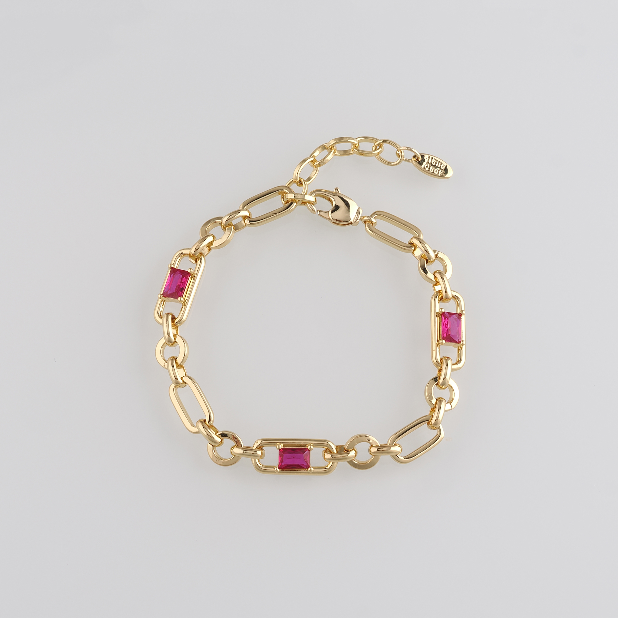 18K Gold Filled Round Link Chain Bracelet,Cable Chain,Gold Chain Bracelet,Ladies Bracelet,Gift For Her