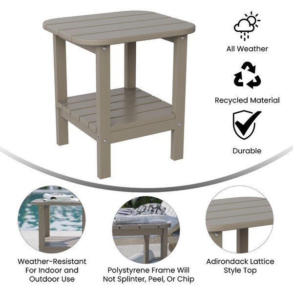 AllWeather Adirondack Style Patio Side Table