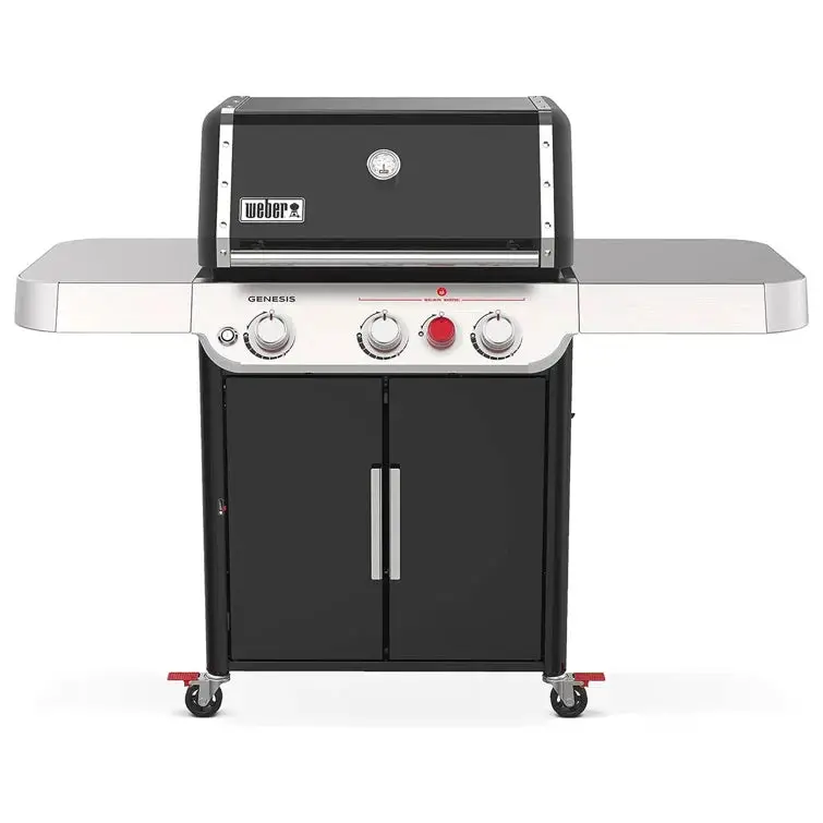 Weber Genesis E-325 Premium 3-Burner Gas Grill – Stainless Steel Construction with iGrill Ready Capability