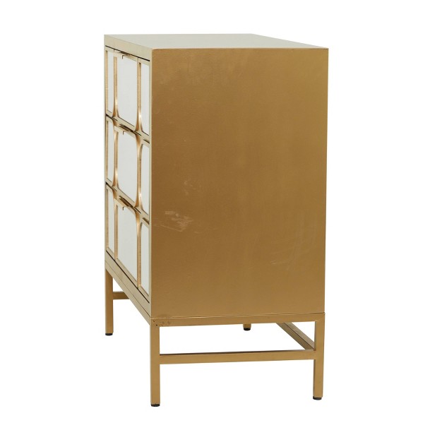 Glam Mirrored Wood Chest Olivia amp May