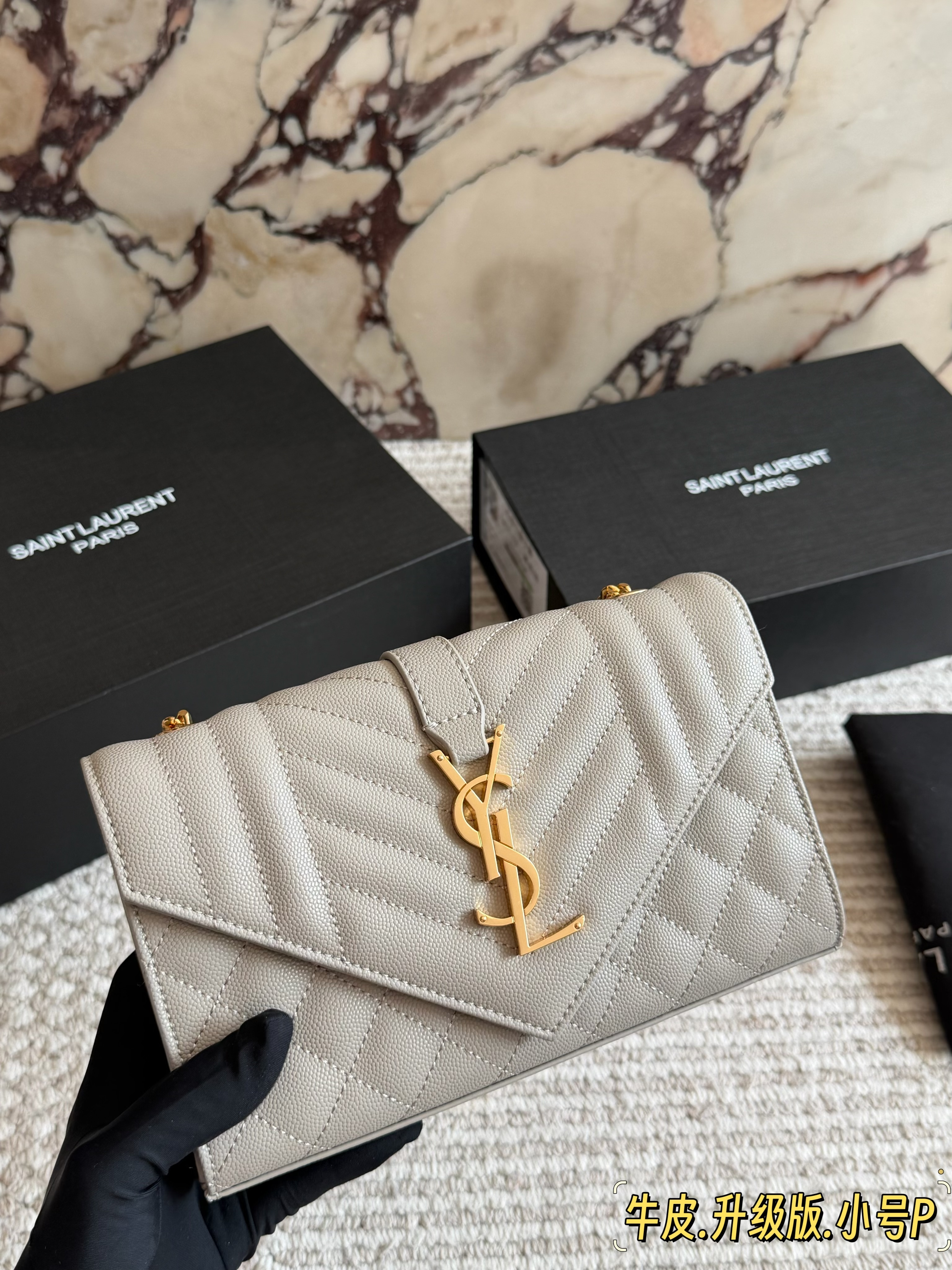YSL Caviar Envelope Bag - cnluxepick