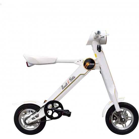 Folding Electric Adult Scooter – Electric Bicycle – Bluetooth Speaker – Stylish and Stable – Leather Seat – Lightweight – Excellent Range