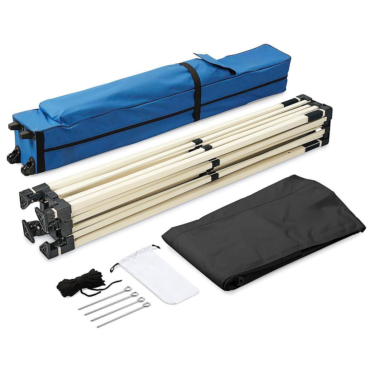 Steel Frame Canopy - 10 x 10', Black - ULINE - H-2674BL
