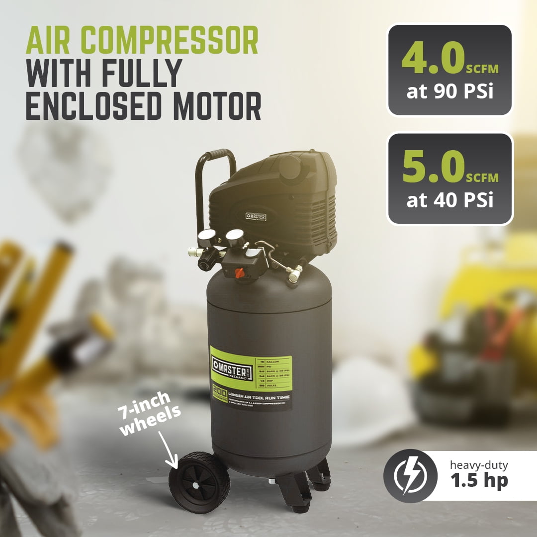 MAT INDUSTRIES LLC Portable Heavy Duty 15-Gallon Air Compressor, Green