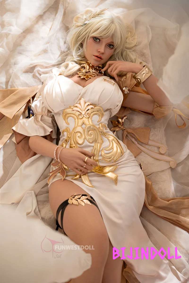 Funwest 157cm G-cup Silicone Sex Doll Bella Head #037SJ Real Skin Texture