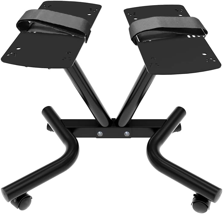 Dumbbell Stand Fitness Dial Dumbbell Rack with Adjustable Belt for Home Gym Set