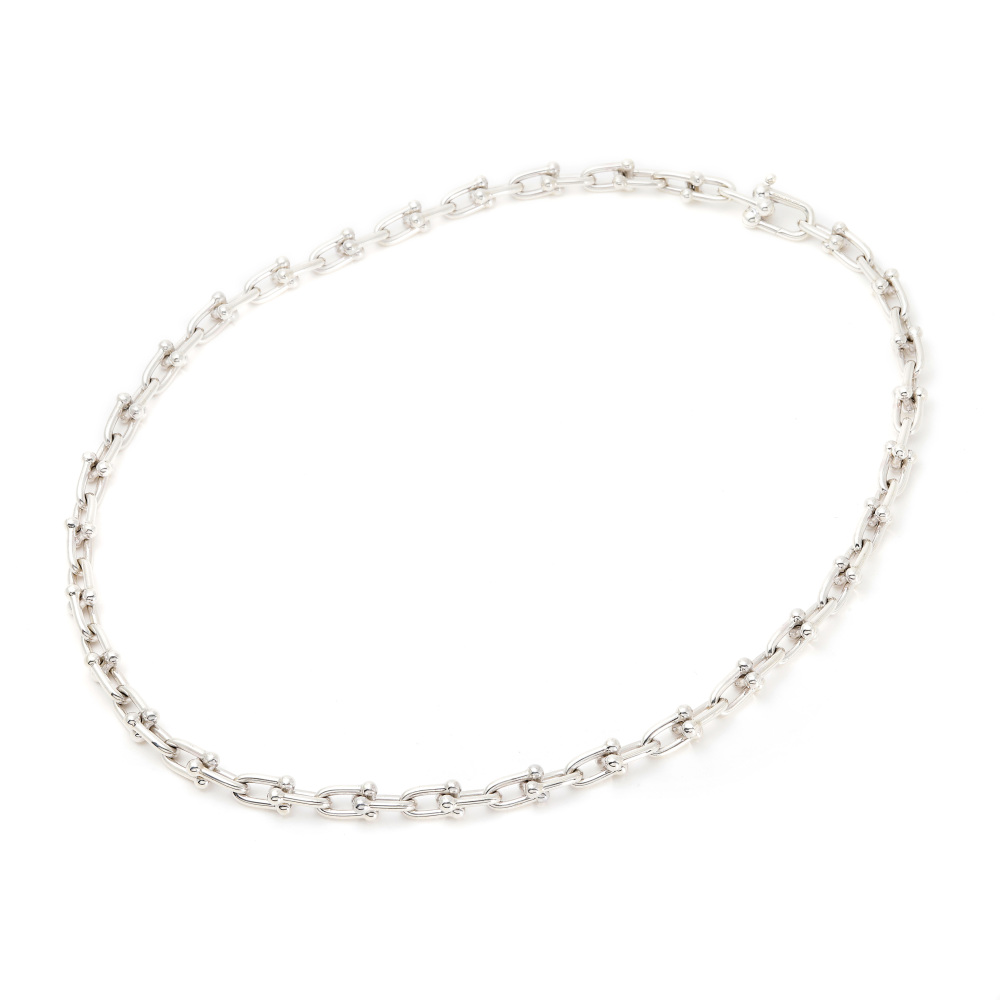 Tiffany & Co. Hardware Link Necklace Sterling Silver 60153093