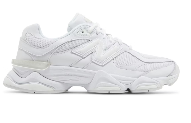 New Balance 9060 Triple White U9060NRJ Casual Running Sneakers