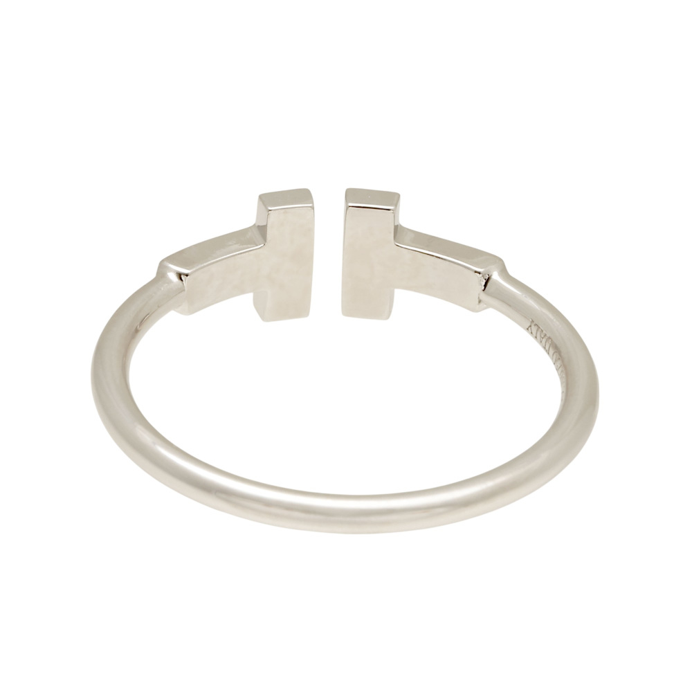Tiffany & Co. Tiffany T Wire Ring 18K White Gold Diamond 60147241