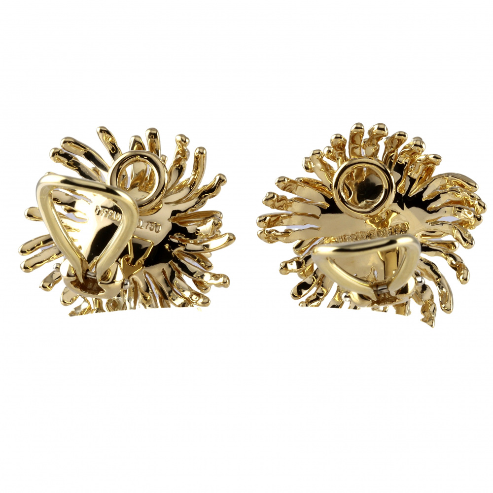 Tiffany & Co. Schlumberger Jean Schlumberger Earrings 18K Yellow Gold Diamond