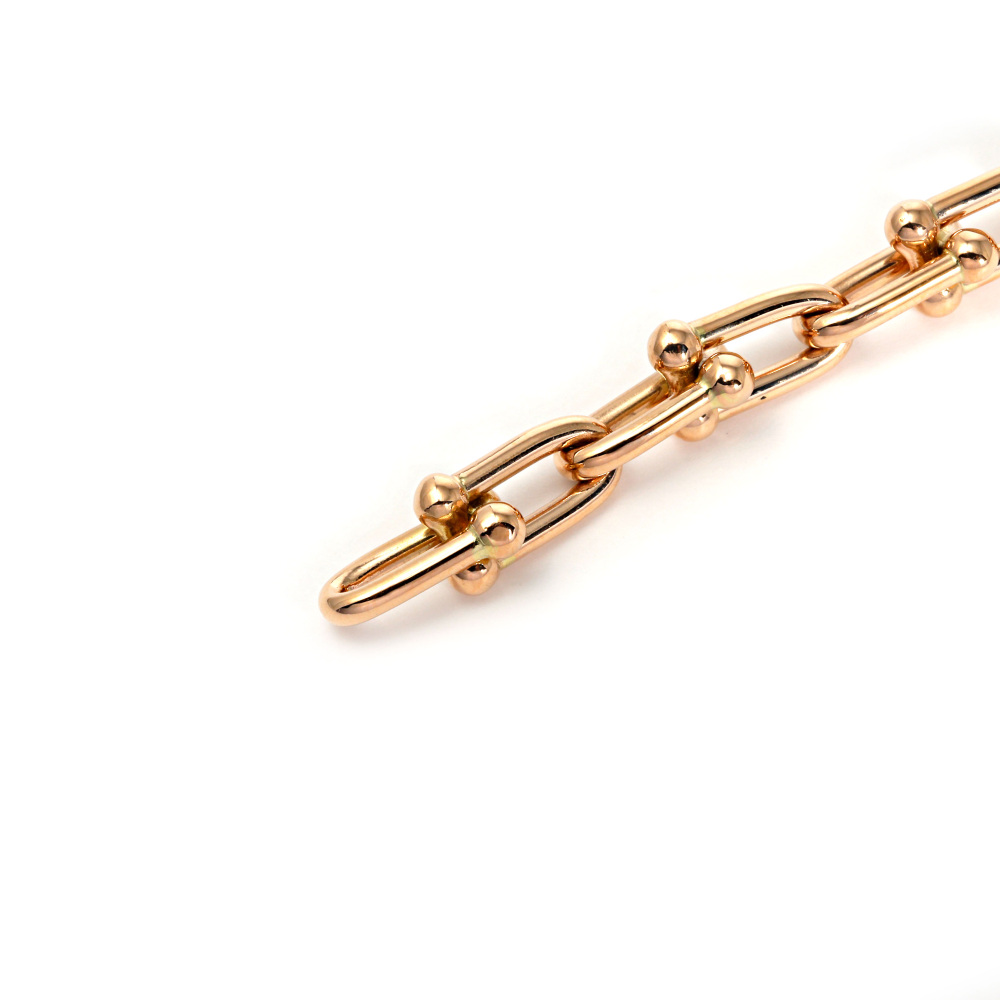 Tiffany & Co. Hardware Link Bracelet 18K Rose Gold 60153080