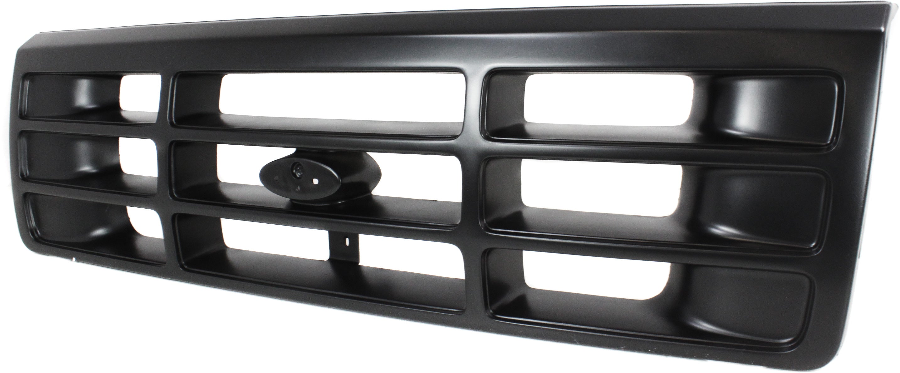 Grille Assembly Compatible With 1992-1996 Ford Bronco 1992-1997 F Super Duty Painted Black Shell and Insert