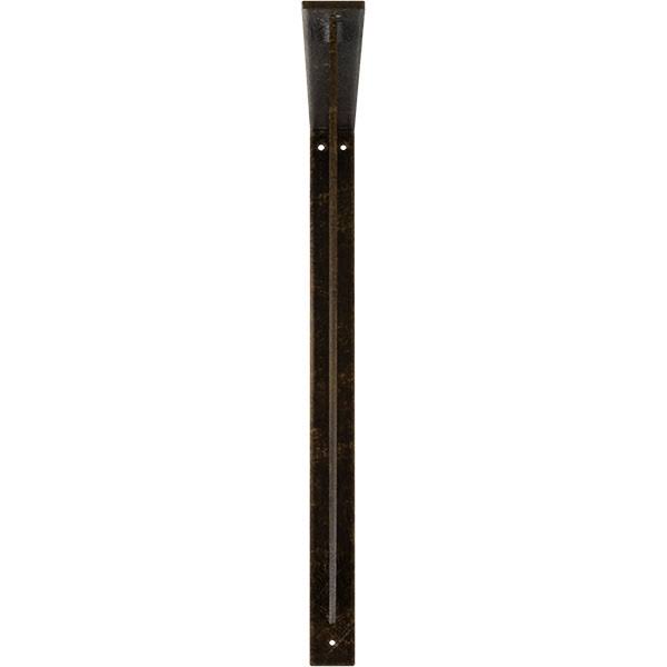 Ekena Millwork BKTM02X24X24BUABS 2x22W x 24x22D x 24x22H Bulwark Steel BRACKET, Antiqued Brass