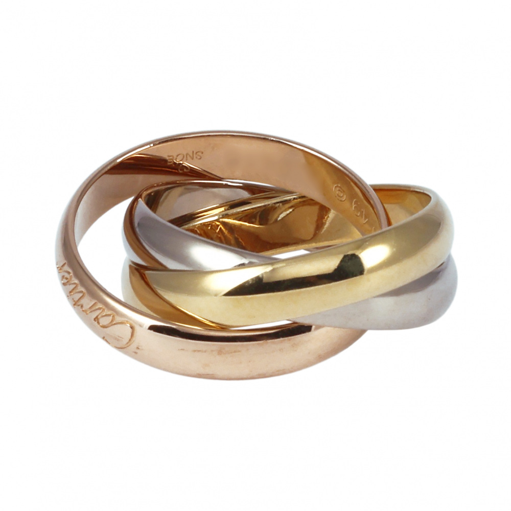 Cartier Trinity Snoe Ring Tri-Gold
