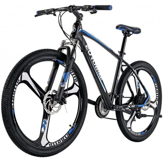 X5 27.5 Inch Adult Mountain Bike Aluminum Frame Bicycle Disc Brake 21 Speed Front Suspension Alloy MTB Bikes Men Bicycle