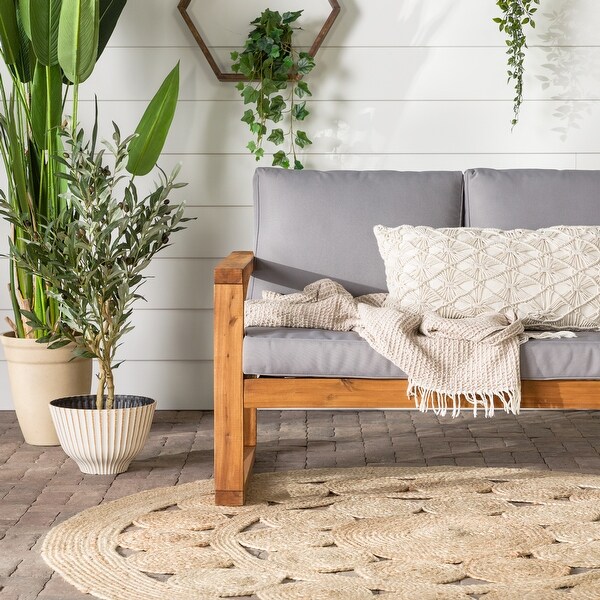 Middlebrook Hudson Acacia Frame Love Seat