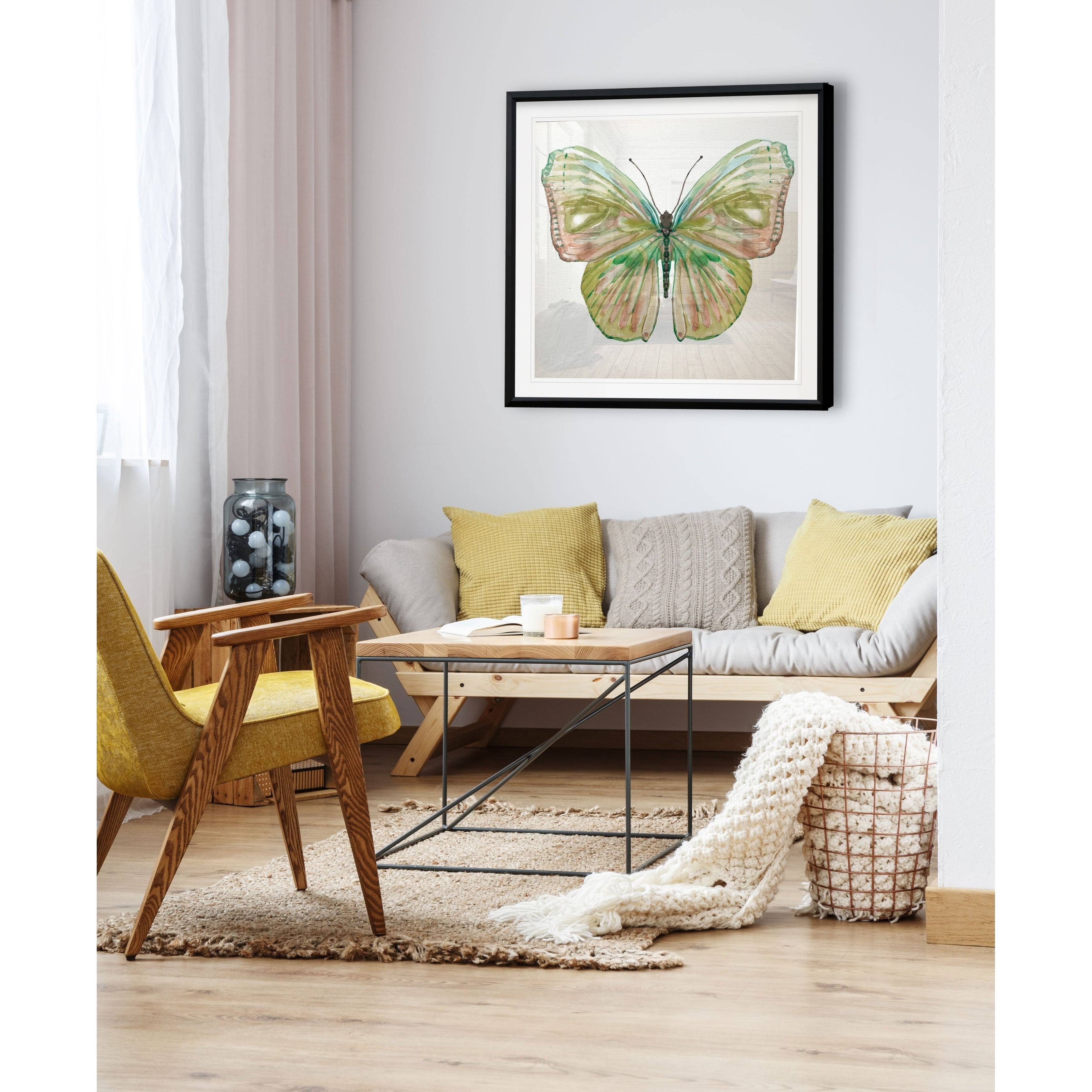 Soft Wings II -Framed Giclee Print - 28x28