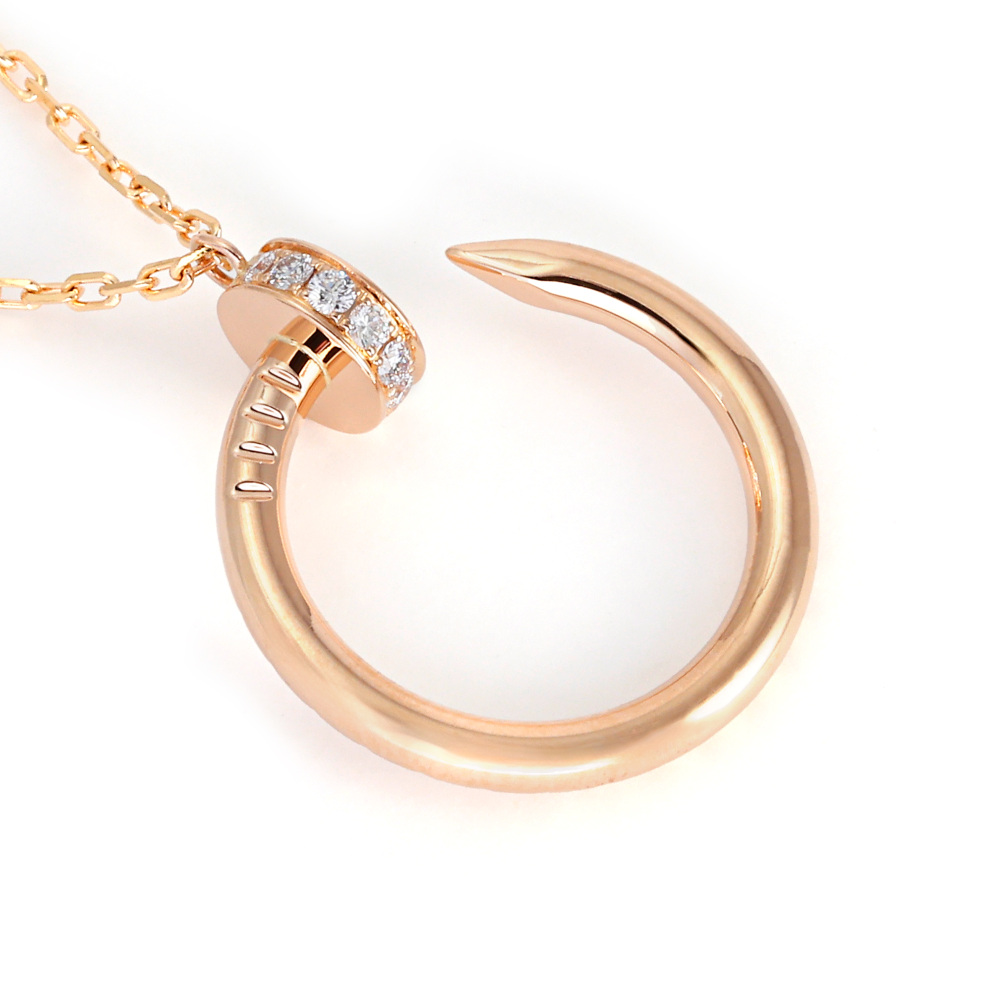 Cartier Juste un Clou Necklace 18K Rose Gold Diamond B3047000