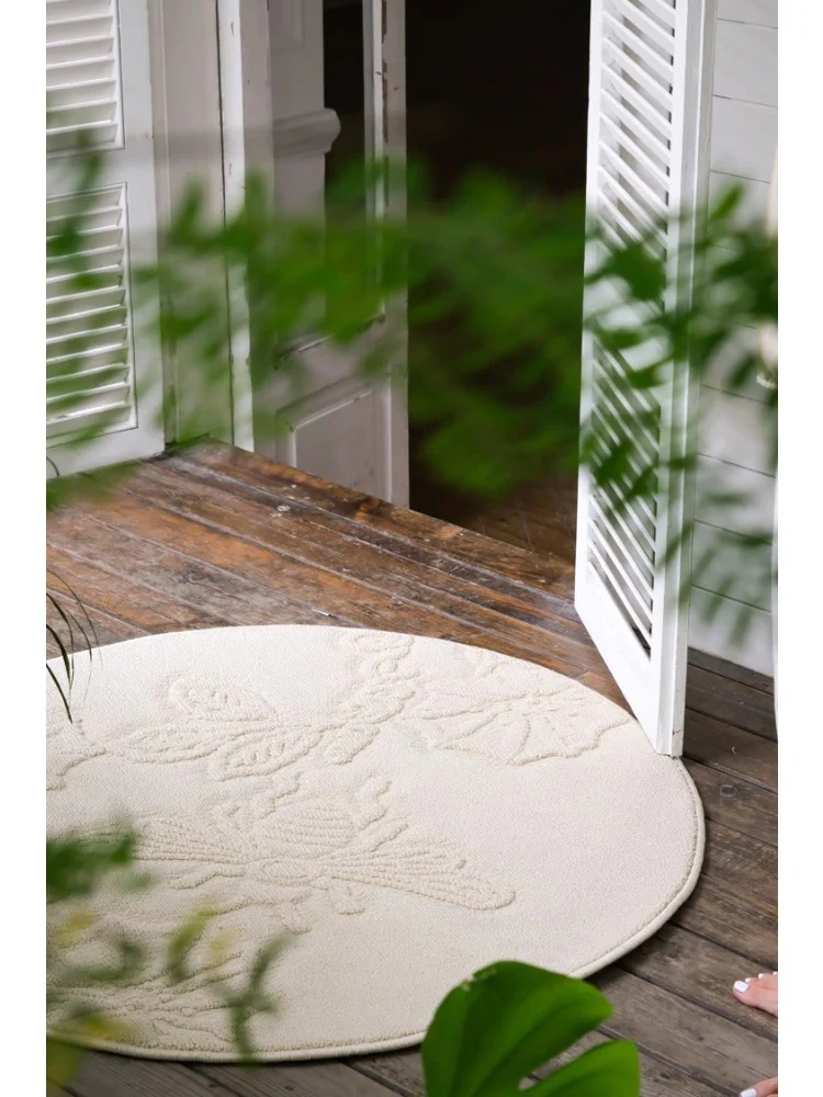 CP096 - 3D Carved Round Rug