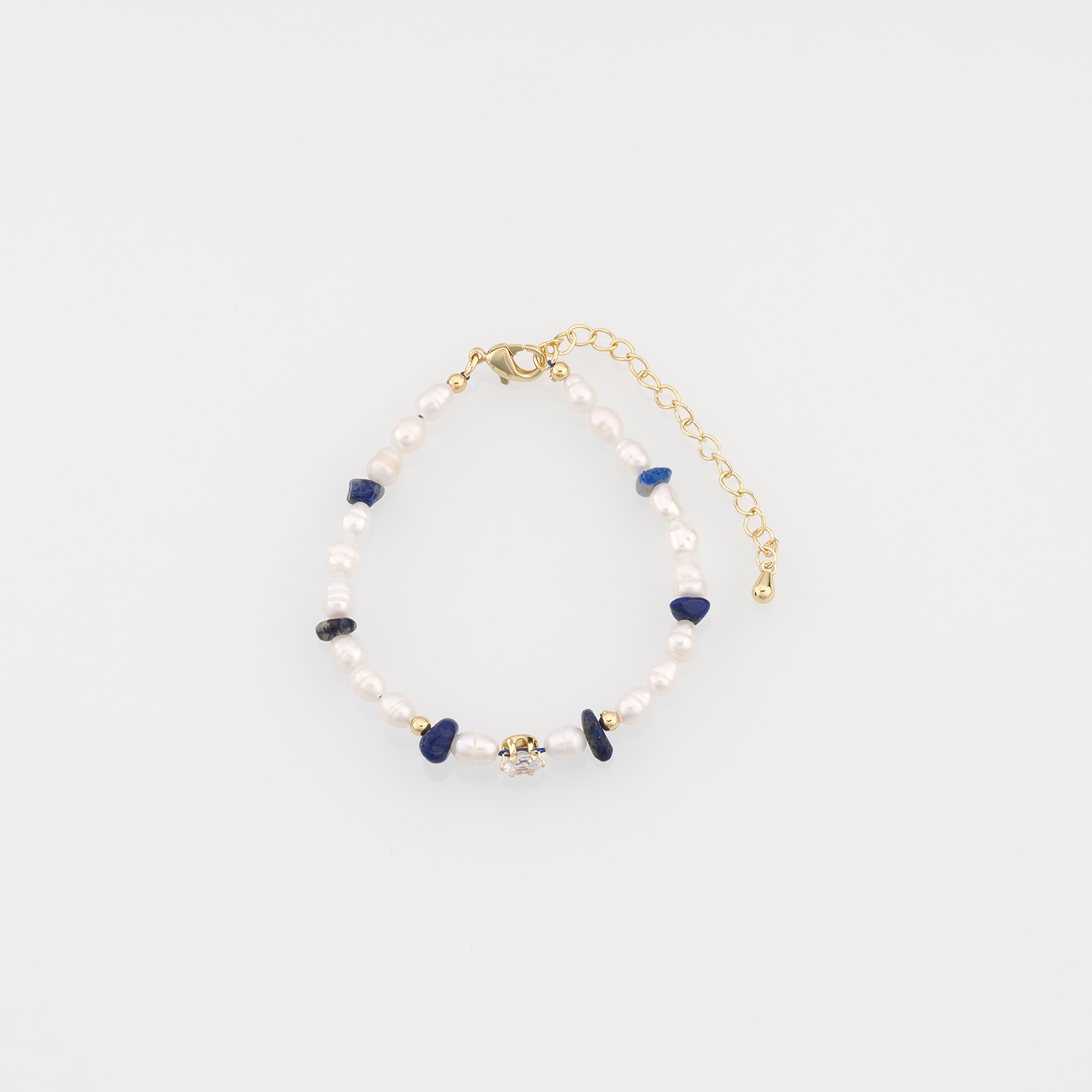 18K Gold Filled Beaded Chain Bracelet,Bead Bracelet,Adjustable Bracelet,Gift For Her