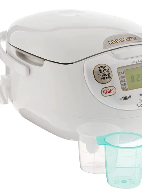 Zojirushi Neuro Fuzzy Rice Cooker – 5.5-Cup Premium White Model, Made in Japan (2025)