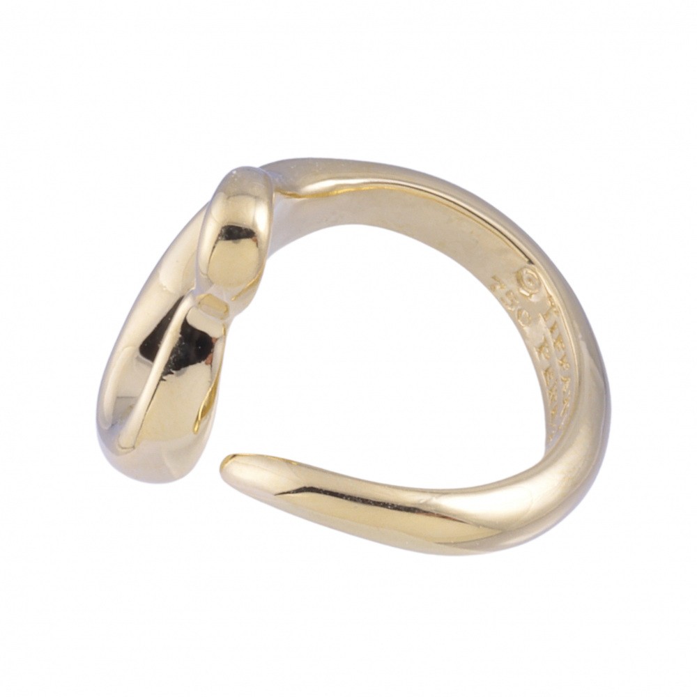 Tiffany & Co. Elsa Peretti Open Heart Ring 18K Yellow Gold