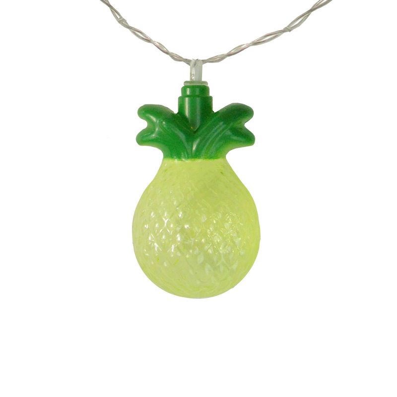 Northlight LED Pineapple Indoor Outdoor Patio Light Set - 4.5' Clear Wire - 10pcs