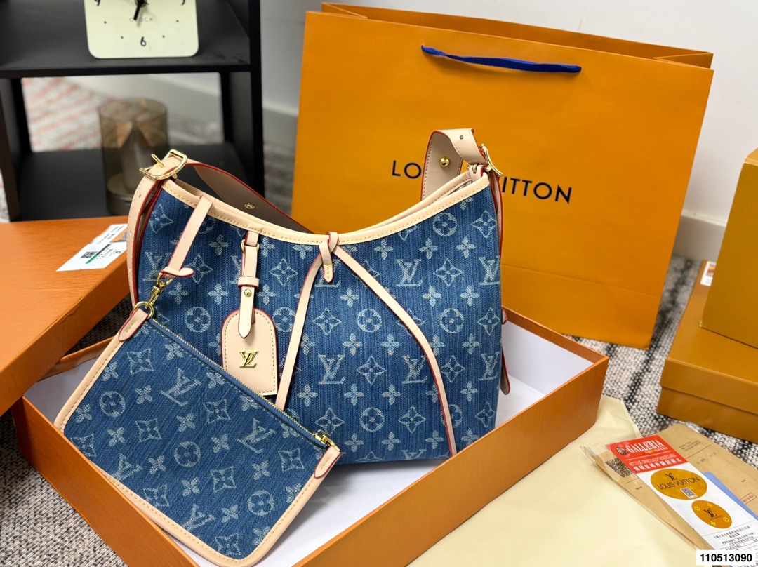LV Denim Carryall Bag - cnluxepick