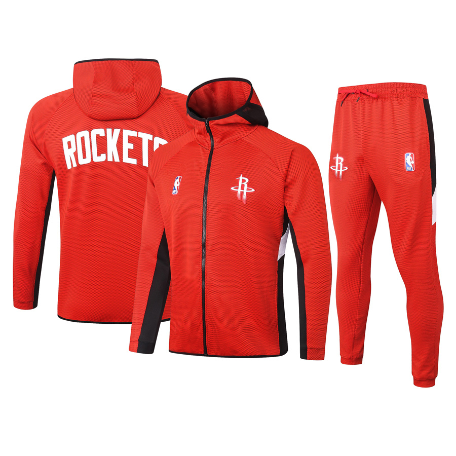 Men's Houston Rockets 2019/20 Showtime Full-Zip Therma Flex Performance Hoodie