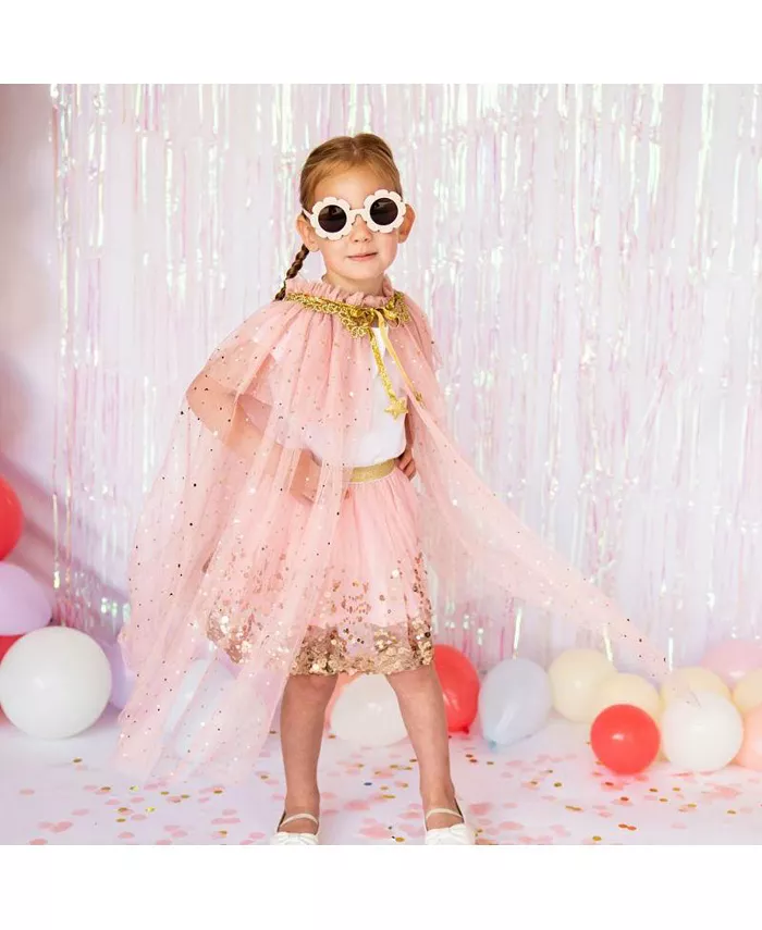 Sweet Wink Child Girl's Pink Star Cape