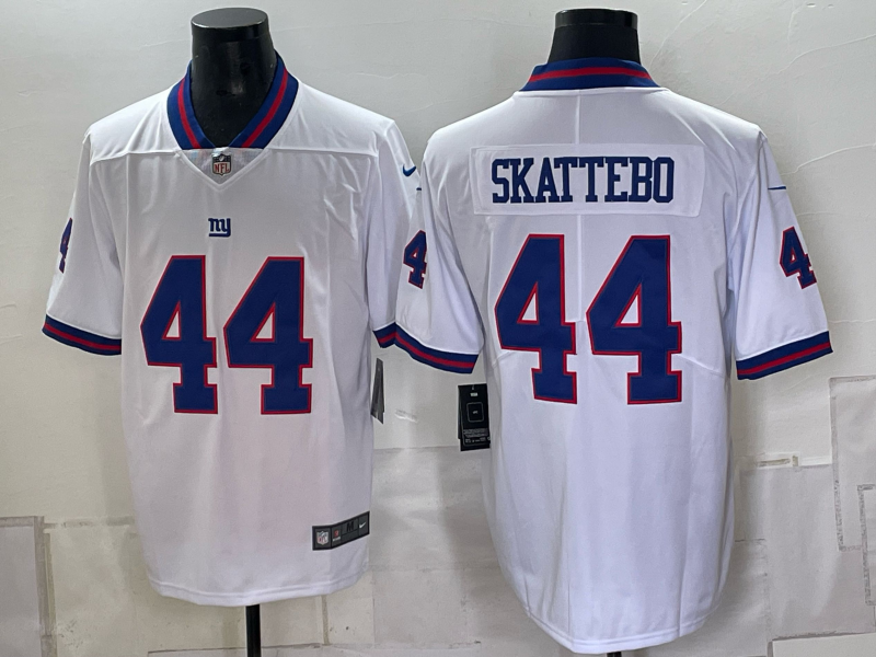 Men's New York Giants Cam Skattebo #44 White Game Player Jersey