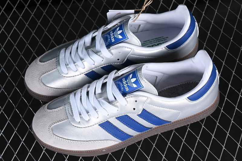 Adidas Samba Vegan White/Brown/Blue/Silver IG1024