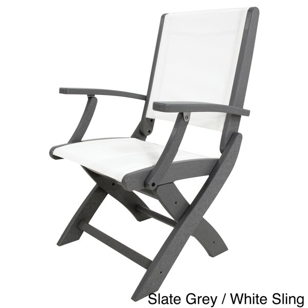 POLYWOOD Coastal Folding Chair