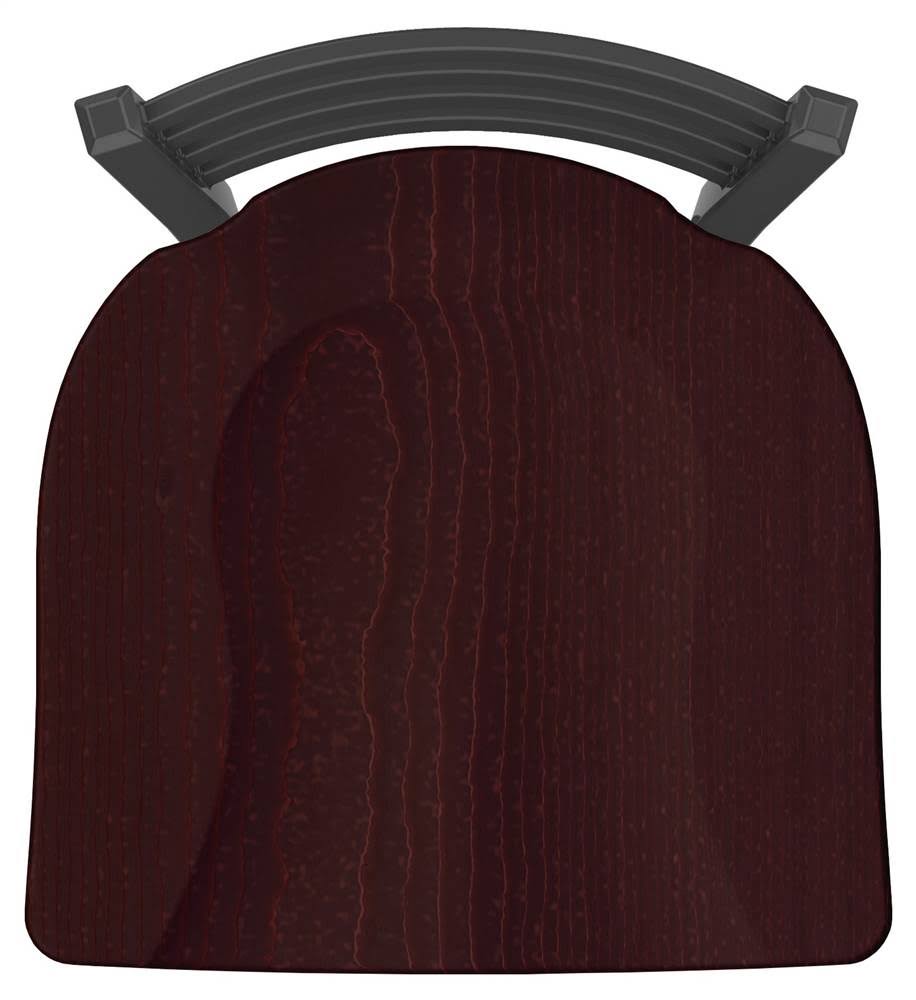 Holland Bar Stool 400 Jackie 18x22 Chair with Pewter Finish, Dark Cherry Oak Seat