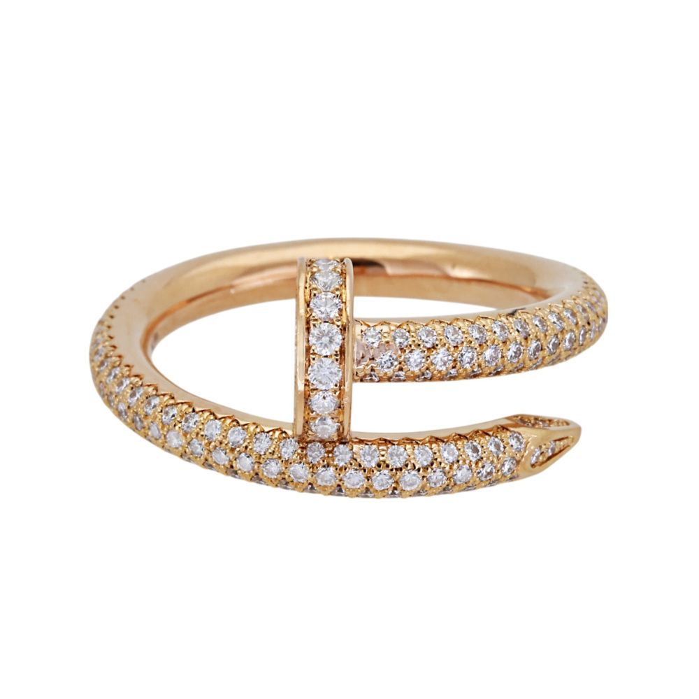 Cartier Juste un Clou Ring 18K Rose Gold Diamond N4748600