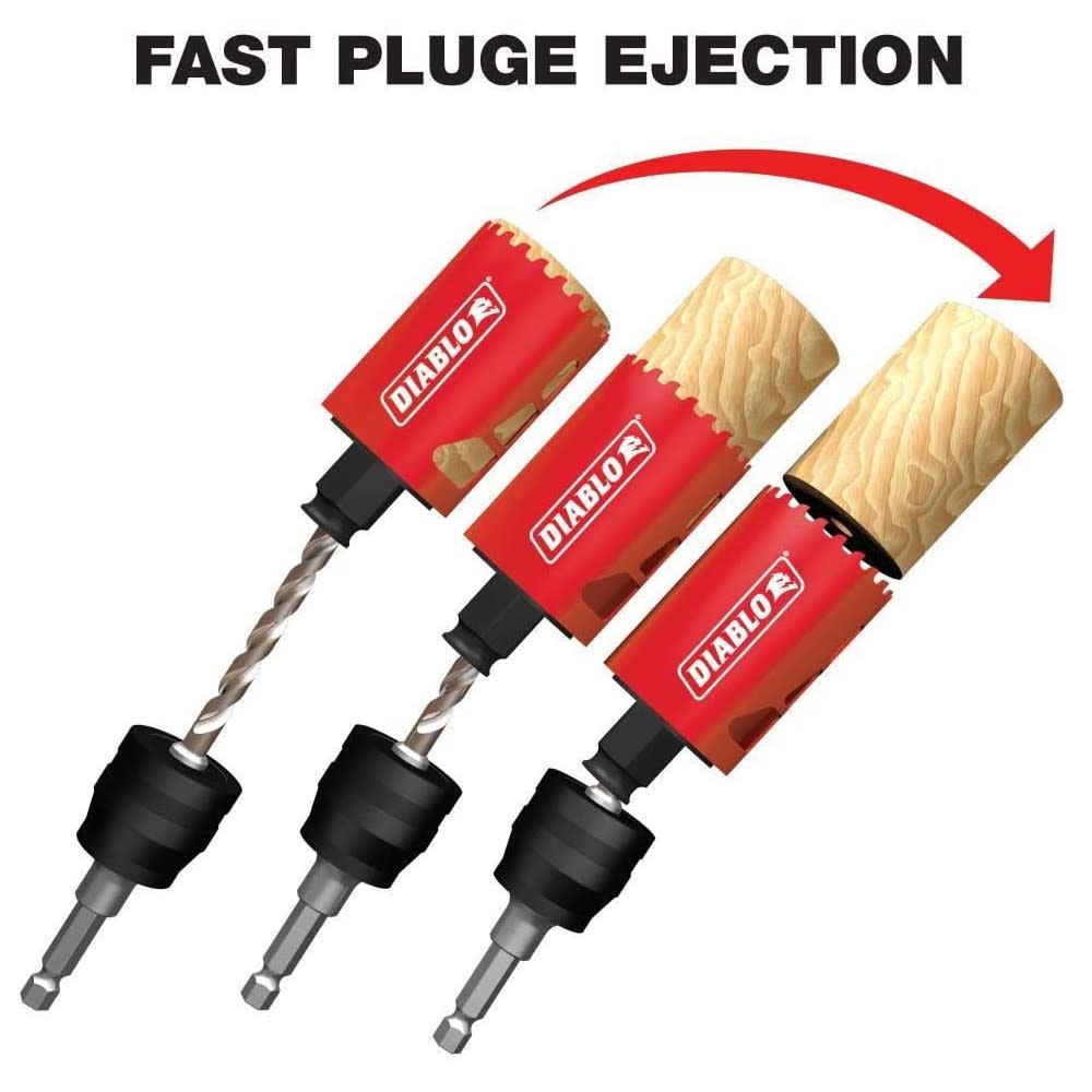 Diablo General Purpose Bi-Metal Hole Saw Set 14pc