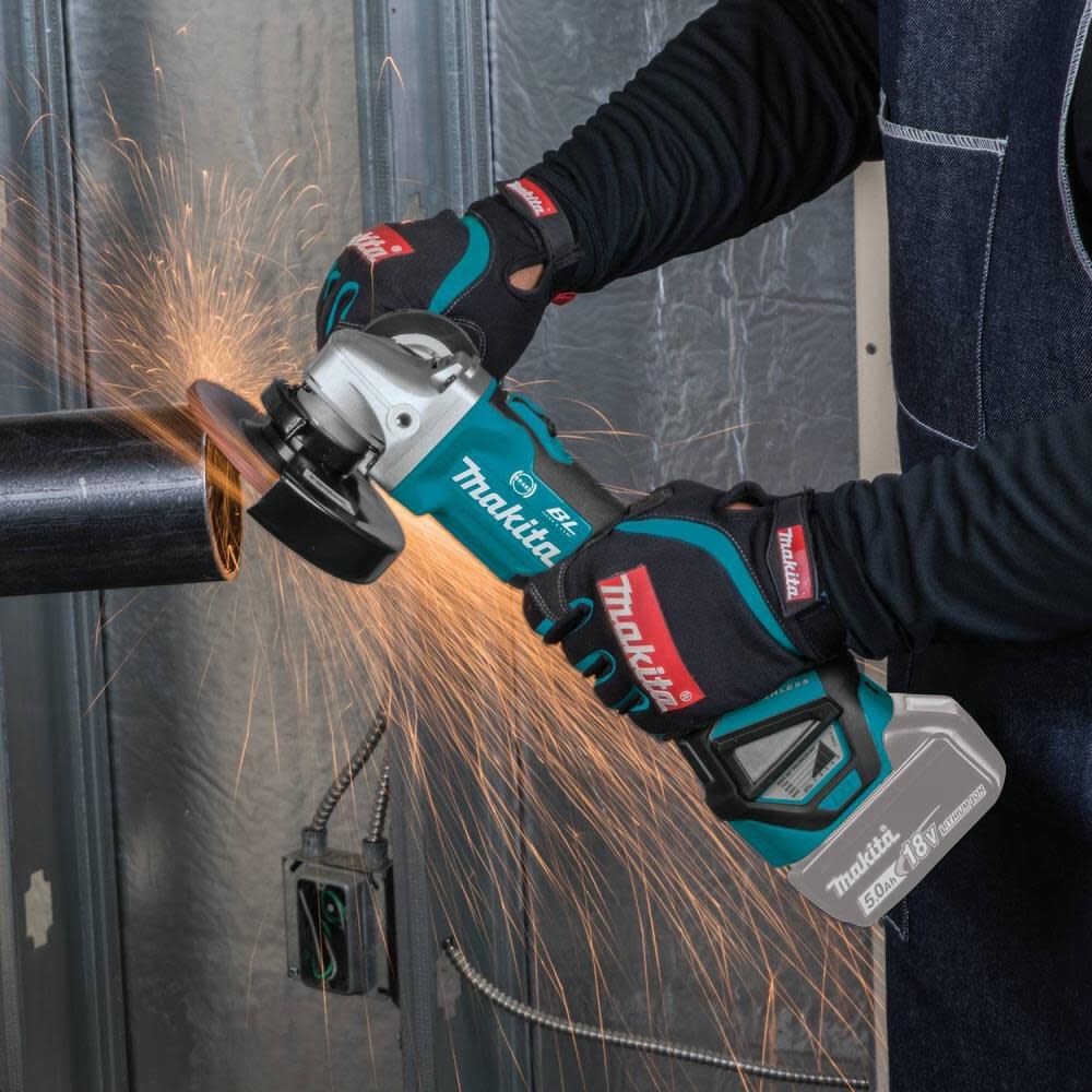 Makita 18V LXT 4-1/2 / 5″ Cut-Off/Angle Grinder with Electric Brake & AWS Bare Tool XAG17ZU