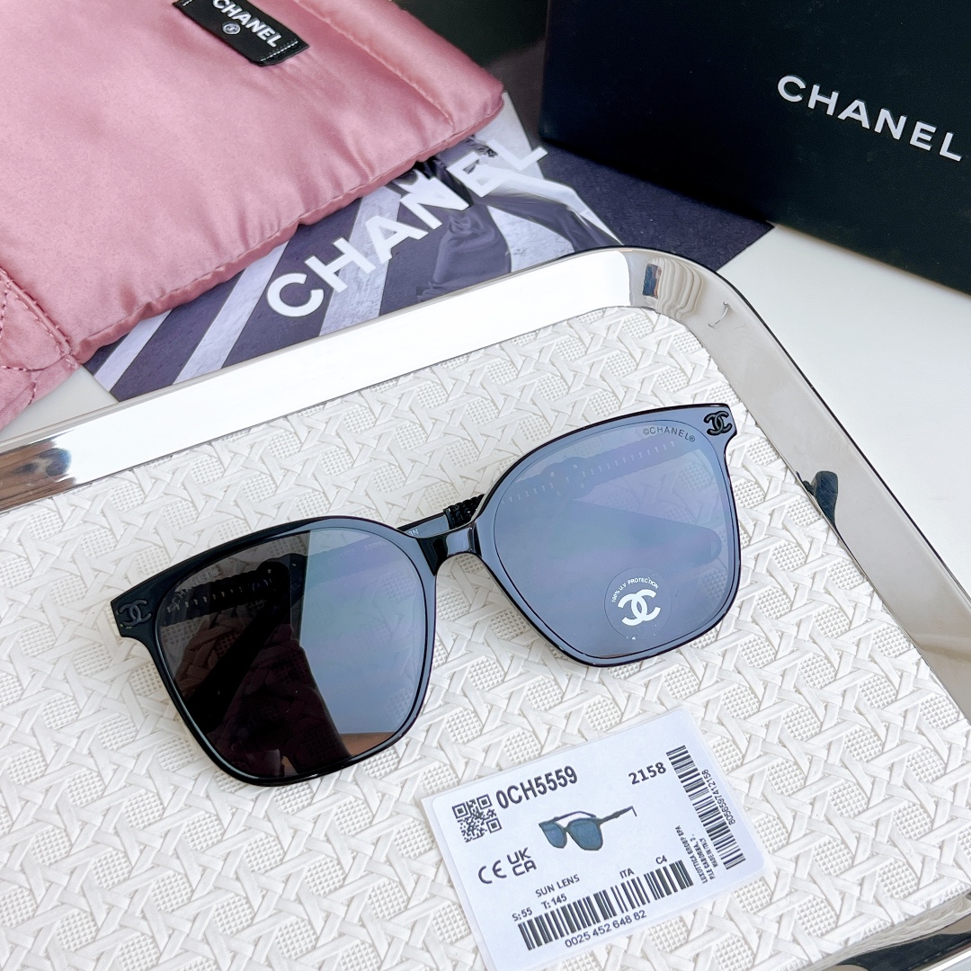Chanel double braided temple sunglasses high version - cnluxepick