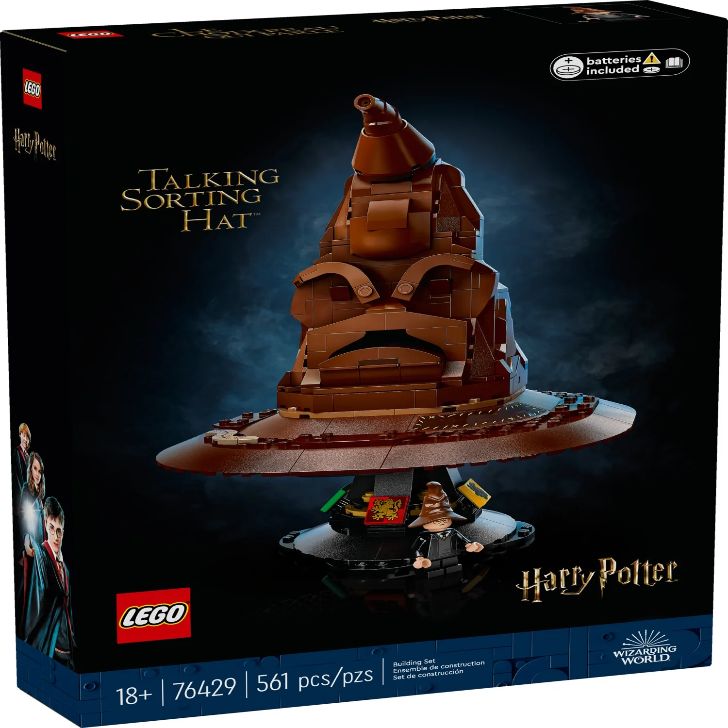 LEGO Harry Potter Talking Sorting Hat Building Set, Harry Potter Party Game for Adults, 76429
