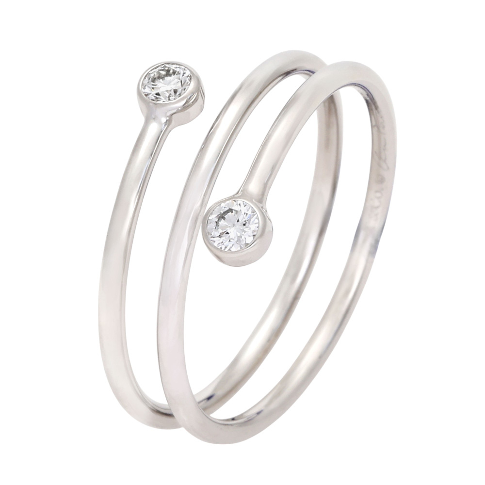 Tiffany & Co. Elsa Peretti Ring Platinum Diamond