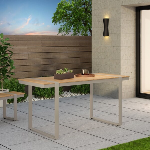 Cibola Outdoor Aluminum Dining Table by Christopher Knight Home