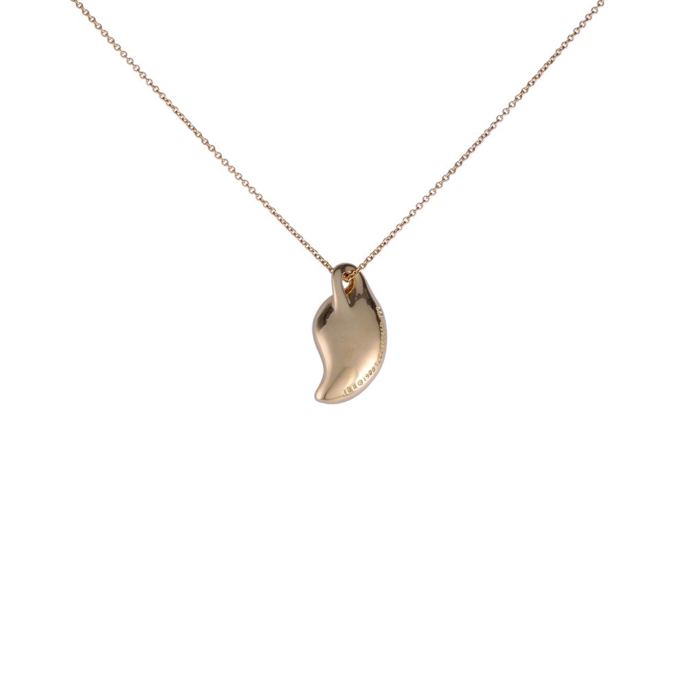 Tiffany & Co. Elsa Peretti Leaf Necklace 18K Yellow Gold
