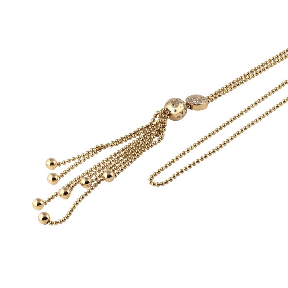 Cartier Nouvelle Berg Paris Necklace 18K Yellow Gold Diamond