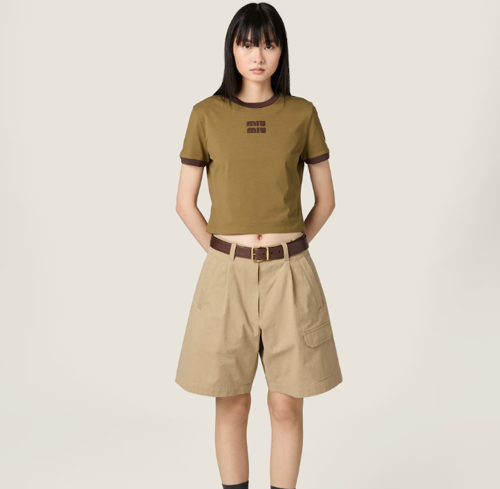 Miu Miu Cotton jersey T-shirt