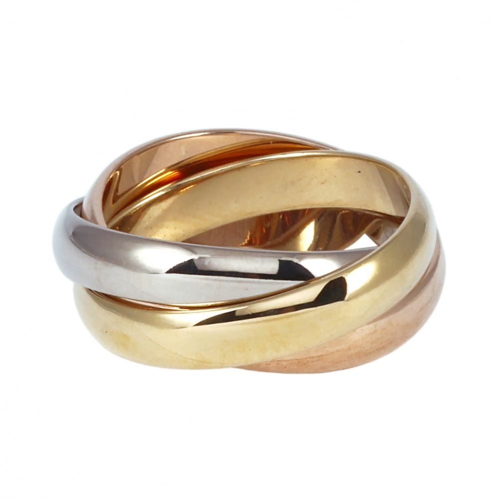Cartier Trinity Snoe Ring Tri-Gold