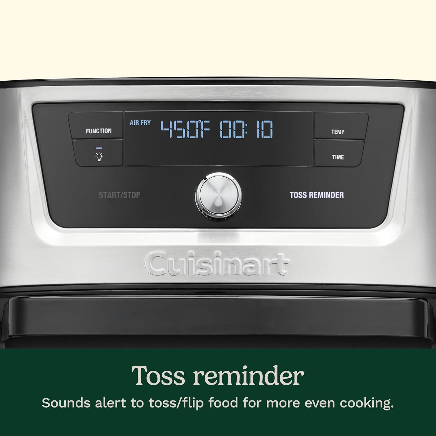 Air Fryer, 9-Quart Basket Stainless Steel Fryer Oven with 6 Presets to Roast, Bake, Broil, Air Fry, Dehydrate and Keep Warm, Dishwasher-Safe Parts, Quick & Easy Meals,Black