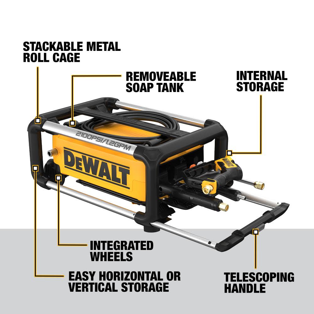 DEWALT Pressure Washer 2100PSI Electric Cold Water