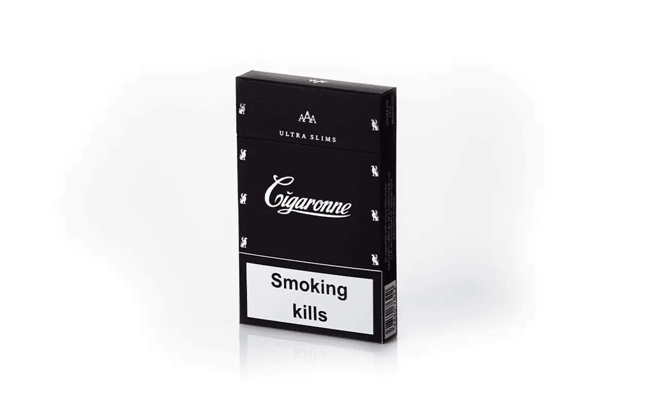 Cigaronne Ultra Slims Black Cigarettes Buy Online AU - FLUXAUD SHOP