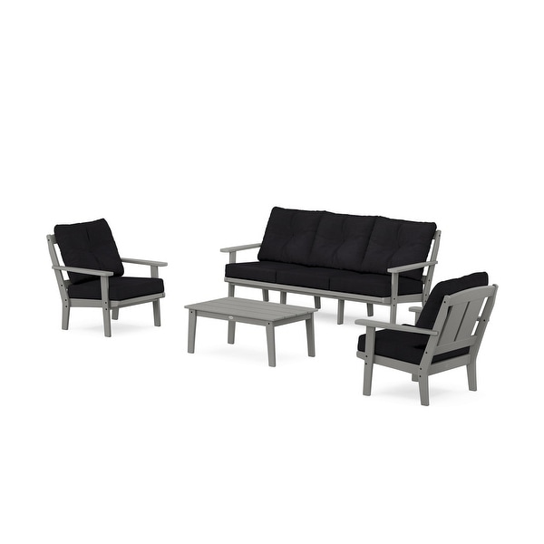 POLYWOOD Mission 4Piece Deep Seating Set with Sofa